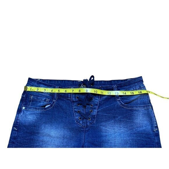 Y2K L.E.I. Ashley Lowrise Lace Up Front Size 11 - Picture 6 of 7